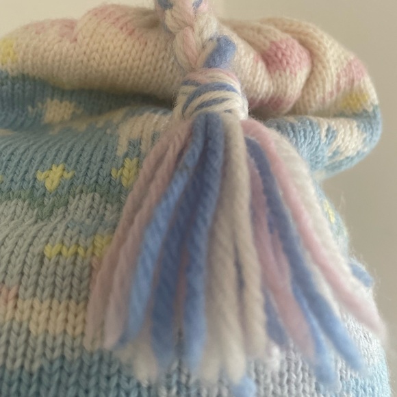 Mountain Ladies & Ewe Pink and Blue Wool Beanie / Hat  USA - Picture 4 of 7